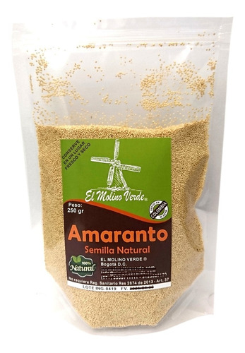 Amaranto Semilla 100% Natural 250gr - L A $6000