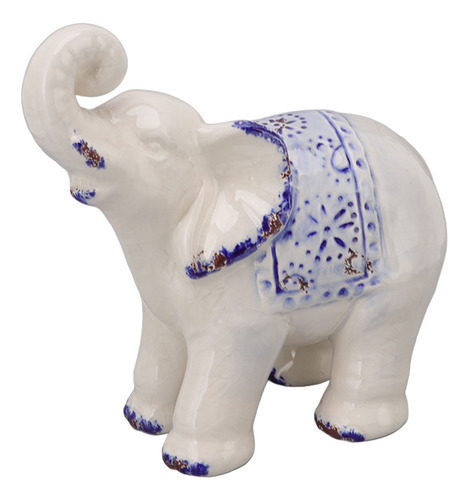 Decoración De Cerámica Con Forma De Elefante, Segura, Redond