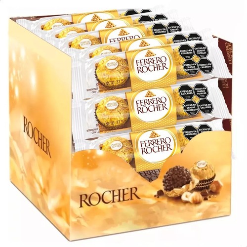 Bombón Ferrero Rocher X3 Bombones Caja Cerrada X16