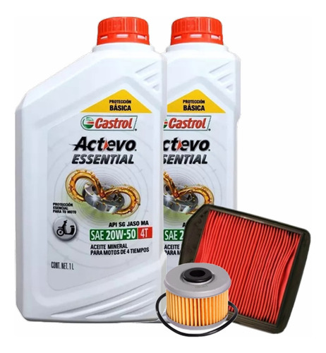 Kit Filtros Honda Falcon Nx400 Aceite Aire + Essential 20w50