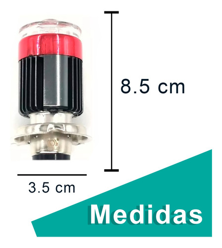 Foco Led Tipo Lupa Moto Italika Dt 150 Delivery Potentes 24w