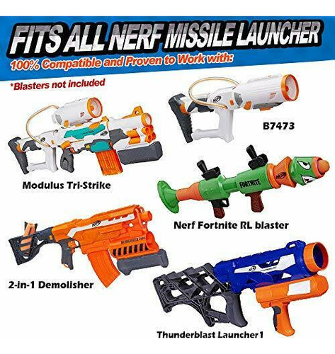 Cohetes Misiles Repuestos Compatibles Con Nerf (Usado)