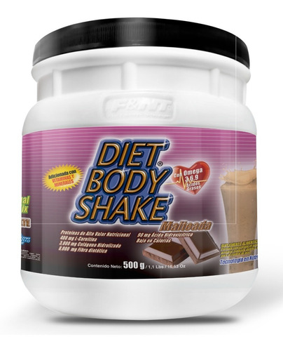 Diet Body Shake 500gr Malteada Dietética Control De Peso Gca