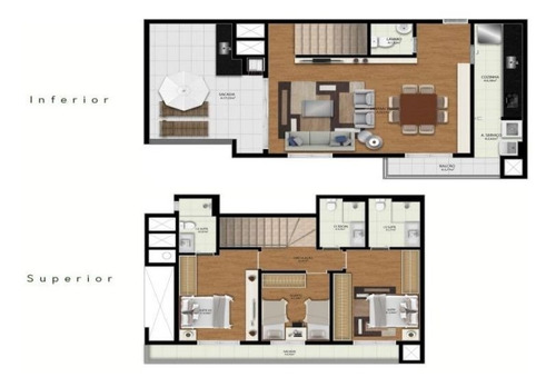 Imagem 21 de 30 de Cobertura Com 3 Dormitórios À Venda, 116 M² Por R$ 1.123.000,00 - São Francisco - Curitiba/pr - Co0481