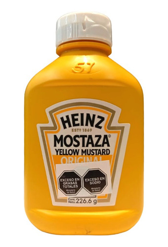 Mostaza Pet Yellow Mustad Heinz 226gr