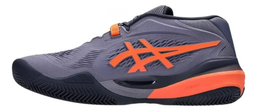 Zapatillas Asics Gel Resolution X Clay Gris Purpura Naranja