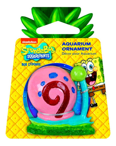 Caracol Gary 5cm Linea Bob Esponja - Adorno En Resina Color