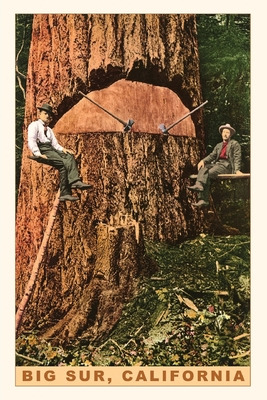 Libro Vintage Journal Chopping Down A Redwood, Big Sur, C...