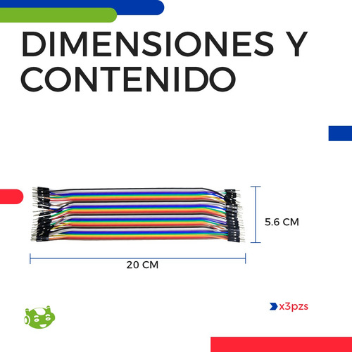 120 Cables Jumpers Dupont Para Arduino M-m 20cm Protoboard
