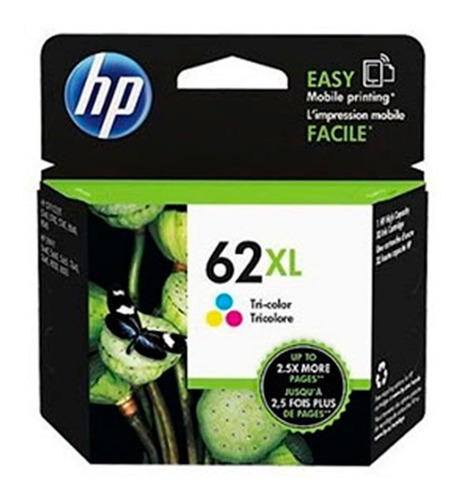 Hp Cartucho 62xl C2p07al Tricolor (415 Paginas)