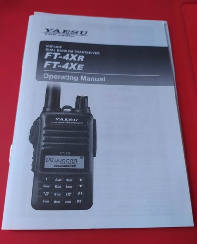 Manual Usuario Original P/handy Yaesu Ft-4x
