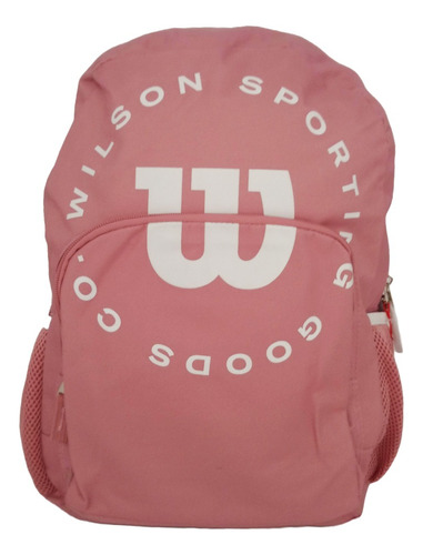 Morral Escolar Mochila Para Niña Wilson Busan Unisex Color Rosa Diseño De La Tela Liso