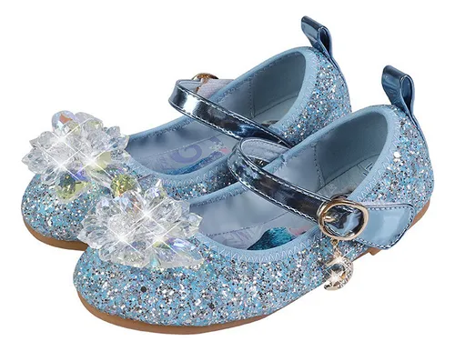 Zapatos Frozen Elsa Princess Con Suela Blanda, Sandalia Para