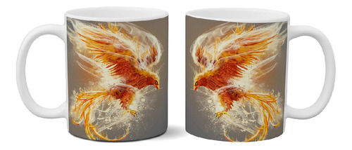 Taza De Cerámica Ave Fenix Full Color Ideal Para Regalar