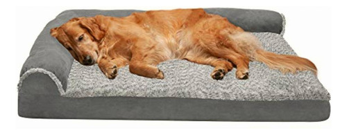 Furhaven Couch - Pet Bed For Cats And Dogs, Gris Stone