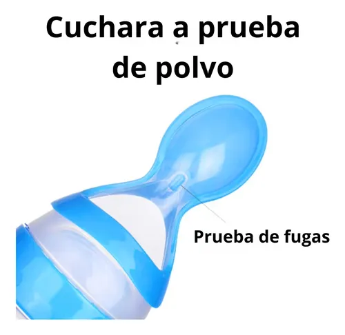 Biberon Con Cuchara En Silicona Para Bebes