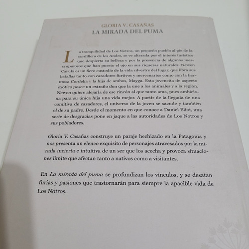 Libro,la,mirada Del Puma,gloria Casañas, Penguin, Caballito (Usado)