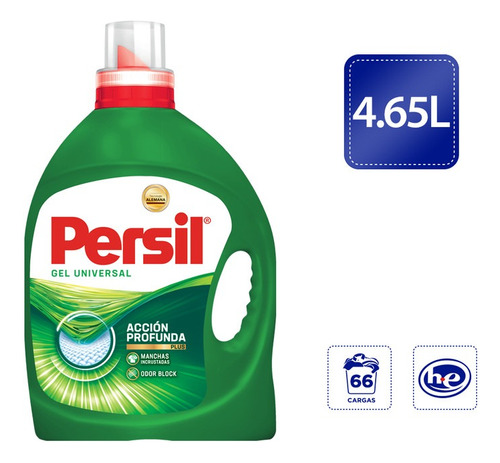 Persil detergente líquido universal acción profunda 4.65L