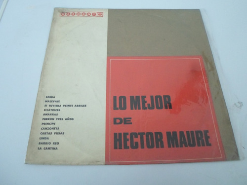 Hector Maure - Lo Mejor De Hector Maure  - Vinilo Argentino