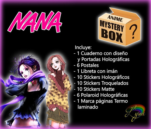 Mystery Box Nana Ai Yazawa Anime Manga Cuaderno Holográfico