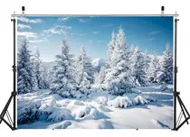 Comprar Telón De Fondo De Invierno De 7 X 5 Pies, Telón De Fondo Bla