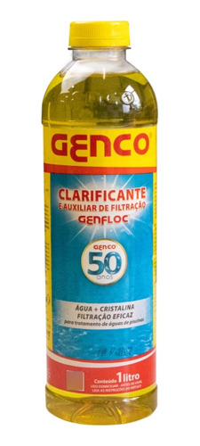 Genfloc Clarificante E Auxiliar Filtracao 1l Genco