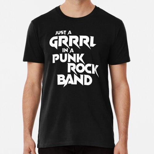 Remera Chica En Una Banda De Punk Rock Algodon Premium