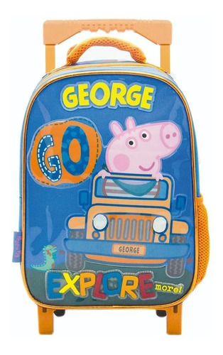 Mochila C/carro Peppa Pig  Jardín 12  Estampas Surtidas