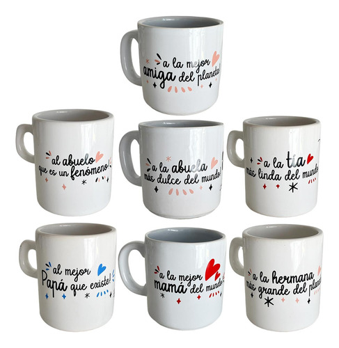 Taza Familia Con Frases Ceramica 