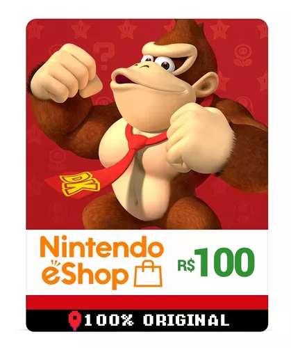 R$100 Nintendo eShop - Cartão Presente