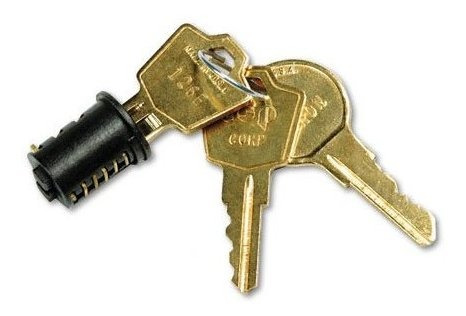 Núcleo Extraíble Lock Kit, Negro, Vendido Como 1 Cada Uno.