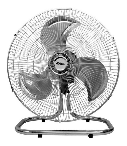 Imagen 2 de 5 de Ventilador 3 en 1 Adir 2074 negro con 3 aspas color plateado de metal, 18" de diámetro 120 V