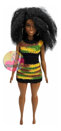 Barbie Curvy Afroamericana Fashionista