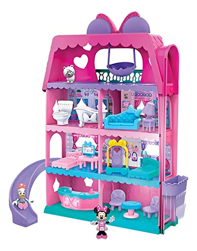 Minnie Mouse Bow-tel Hotel, Juego De 2 Lados Con Luces, Soni