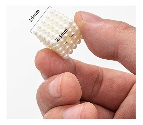 50 Cuentas Cuadradas De Perlas De Imitación Con Cuentas Cuad