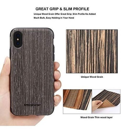 Forro Funda iPhone X Con Protector De Pantalla Mthinkor