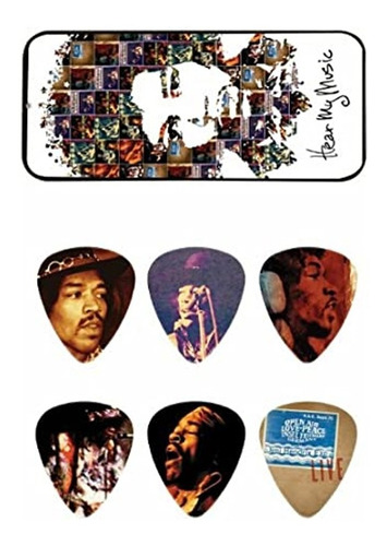 Pua Jim Dunlop Lata Jimmy Hendrix Pack X 12 Colección