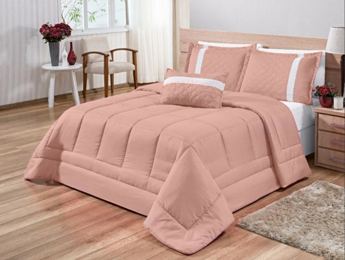 Edredom Oliveira Queen Casa Laura Enxovais Salmão Roupa De Cama Box 4 Peças Elegante Conjunto Premium