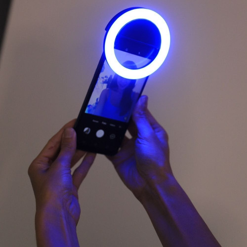 Imagen 3 de 5 de Mini Aro De Luz Celular O Portátil, Recargable 7 Colores Rgb