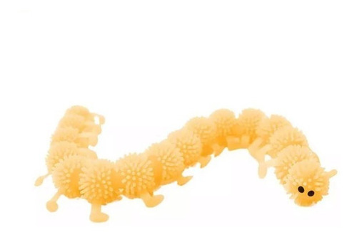 Imagem 5 de 7 de Flofy Squish Fidget Toy Centopéia Amarela Anti Stress Relax