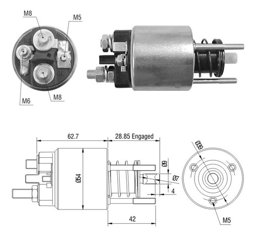 Relê Auxiliar De Partida Para Bmw 325i 1991 Zm 396