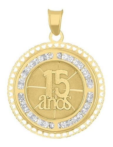 Kit Cadena Con Medalla Mis Xv Años Oro 14k + Obsequio