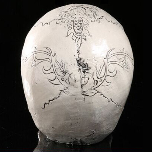 . Calavera De Resina Con Ojos Led, Decoraci?n Para Halloween