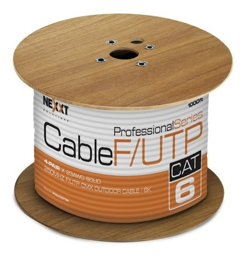 Rollo De Cable F/utp (foil), Exterior, Nexxt, Cat-6, 1000