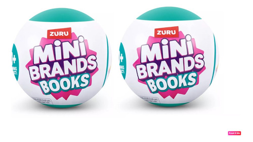 Mini Brands Edicion Libros 2 Esferas Set 5 Sorpresas 