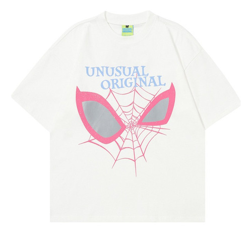 Polera Doble De Verano Con Estampado De Spider-man De Manga