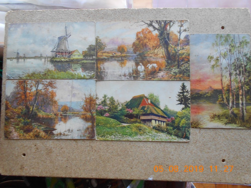 Lote De 5 Postales - Principio Siglo Xx - Suiza - Paisajes