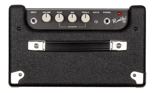 Amplificador Fender Rumble Series 15 Transistor para bajo de 15W color negro/plata 220V