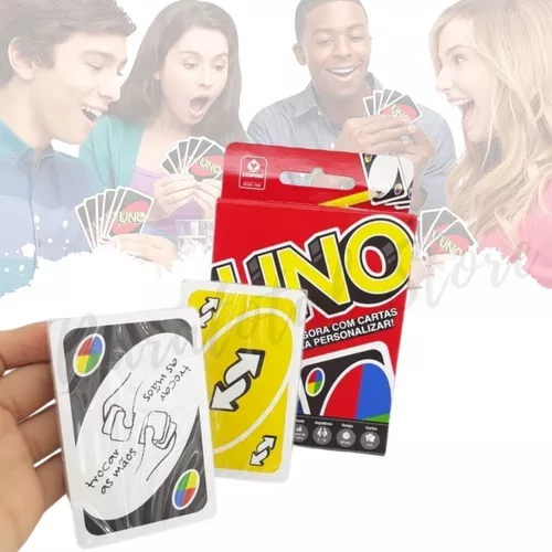 Jogo De Cartas Do Mico + Uno Personalizado Baralho Jogos