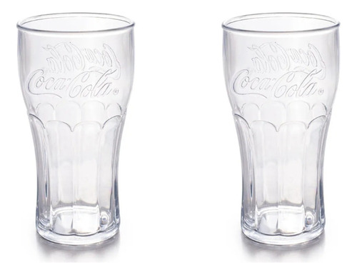 Set X 2 Vaso Coca Cola 530 Ml Extra Resistente 